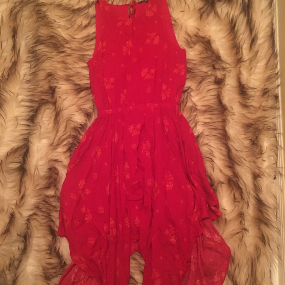 NWT red Miss Me handkerchief hem dress